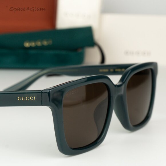 BRAND NEW Gucci GG1582SK 003 Opal Blue Grey Brown Unisex Square Sunglasses main image 8